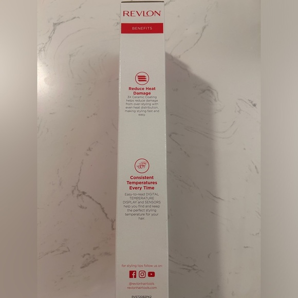 Revlon Perfect Heat 1" Ceramic Digital Flat Iron, Black- NIB - Picture 10 of 12
